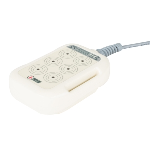 Automatyczna głowica ultradźwiękowa SUP-6 do zabiegów fizykalnych, widok urządzenia z przewodem.