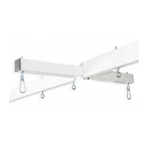 Belka rozbudowująca do podwiesia IS-U, wyposażona w haki mocujące do zawieszenia akcesoriów terapeutycznych.