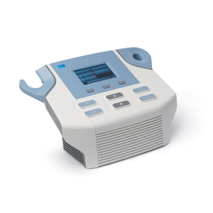 BTL-4110 Smart – kompaktowy aparat do fizykoterapii z ekranem i przyciskami do ustawiania parametrów zabiegu.