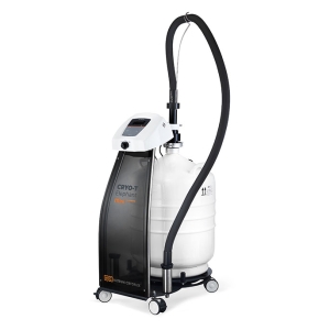 Cryo-T Elephant Mini – urządzenie do krioterapii miejscowej z pojemnikiem kriogenicznym i elastycznym aplikatorem.