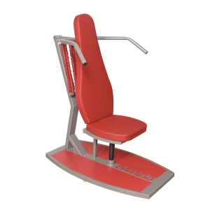 Gymnesis Circle ST – urządzenie do treningu obwodowego z wysokim oparciem i uchwytami.