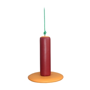 Huśtawka Grzybek do terapii SI, podwieszana, z miękką okrągłą podstawą i walcowym siedziskiem.