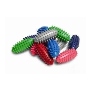 Zestaw jeży rehabilitacyjnych owal plus w różnych kolorach, z wypustkami do masażu i terapii sensorycznej.