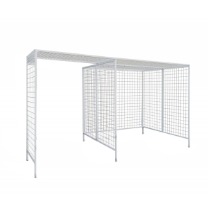 Kabina UGUL P do ćwiczeń i zawieszeń, z metalową przewieszką i konstrukcją kratową.