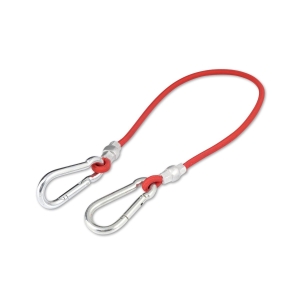 Linka elastyczna 60 cm o słabym oporze z dwoma karabińczykami do podwieszeń i ćwiczeń w odciążeniu.