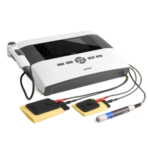 PhysioGo 701C – aparat do elektroterapii i laseroterapii z sondą oraz elektrodami.
