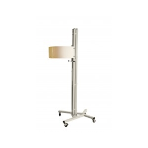 Podnośnik do aplikatora AS-600K na stalowej podstawie z kółkami, przeznaczony do ustawiania wysokości aplikatora.