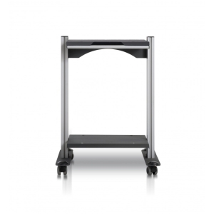 Stolik pod aplikator CS35 z aluminiową ramą i półką dolną na kółkach.