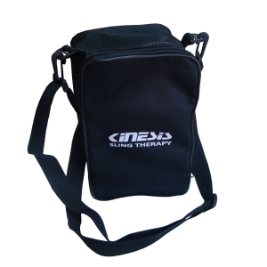 Czarna torba Mini Kinesis do systemu Sling Therapy, z paskiem na ramię.