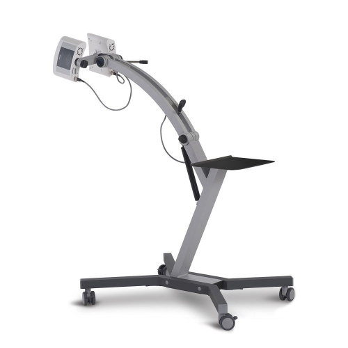 Aplikator płaski CP ze statywem widok z boku.