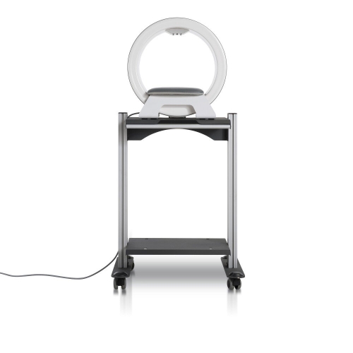 Aplikator szpulowy CS35 na statywie w podniesionej pozycji.