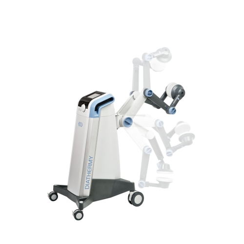 BTL-6000 Shortwave 400 – widok urządzenia z ramionami zabiegowymi w różnych pozycjach pracy.