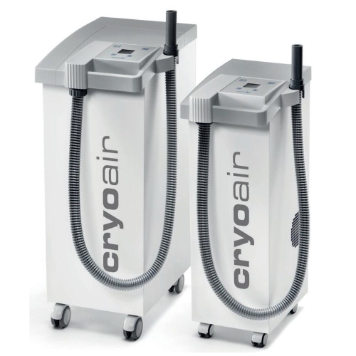 Cryo Air C600 – urządzenie do krioterapii miejscowej z elastycznym przewodem i mobilną konstrukcją.