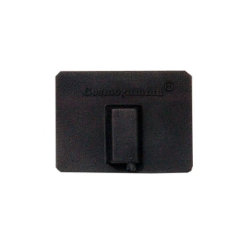 Elektroda silikonowo-węglowa w kształcie prostokąta, widok z przodu.