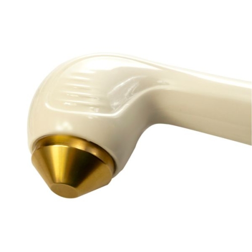 Zbliżenie głowicy ultradźwiękowej SU-1 z metalową końcówką zabiegową.