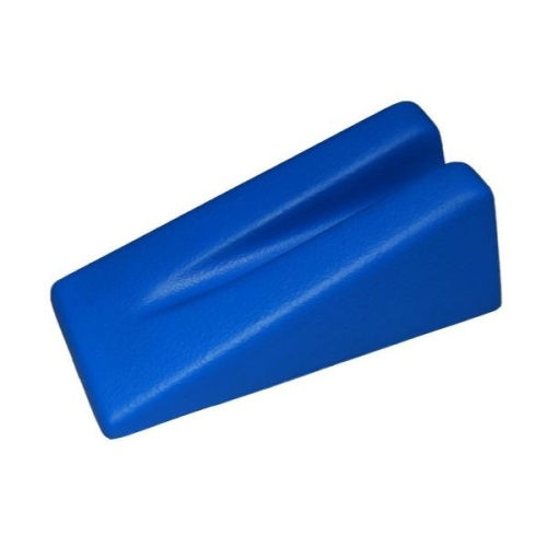 Klin Kaltenborna w kolorze niebieskim, stosowany do stabilizacji podczas terapii manualnej.