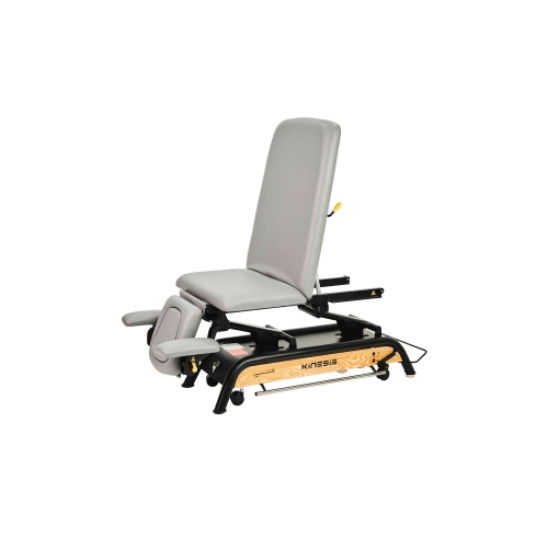 Milton MTC w konfiguracji siedzącej, z podparciem kończyn dolnych i wysokim oparciem.