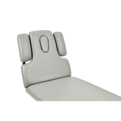 Zagłówek stołu Milton MTR z trzema poduszkami i regulacją boczną.