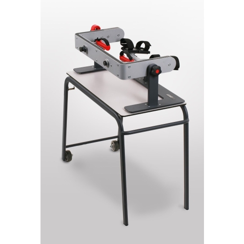 PICTOR – urządzenie do rehabilitacji nadgarstka, widok boczny na konstrukcję i uchwyty.