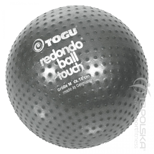 Piłka Redondo Senso w kolorze czarnym, z fakturowaną powierzchnią wspierającą trening i rehabilitację.