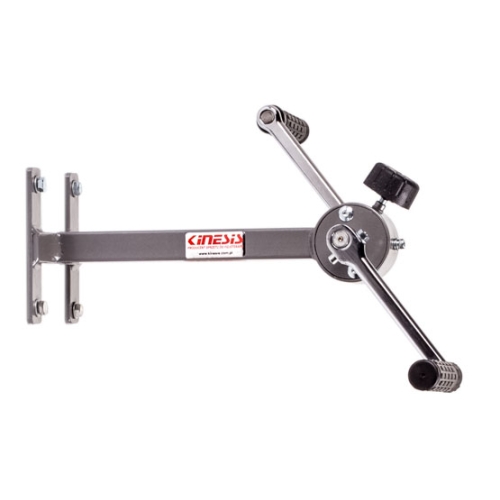 Rotor KRG do ćwiczeń kończyn górnych, mocowany do ściany, z regulacją oporu i uchwytami.