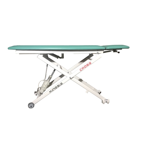 CROSS D – stół do drenażu ułożeniowego w pozycji leżącej z regulowanym zagłówkiem.