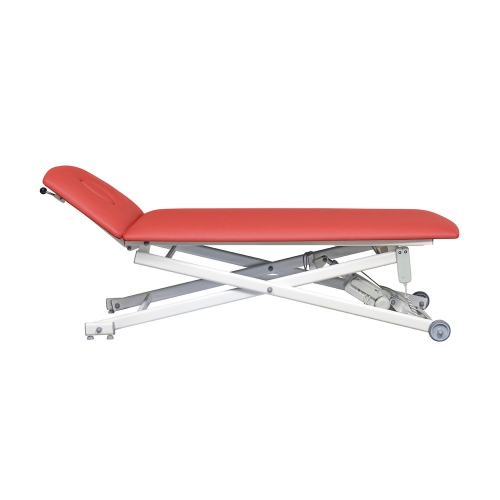 Stół rehabilitacyjny CROSS 2 w najniższej pozycji roboczej z regulacją elektryczną.