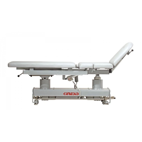 Stół PERFECT III KINESIS widok boczny w pozycji płaskiej, trzyczęściowe leże.