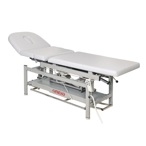 PRO 3 PLUS KINESIS w pozycji leżącej, z regulowaną sekcją zagłówka i długim leżem.