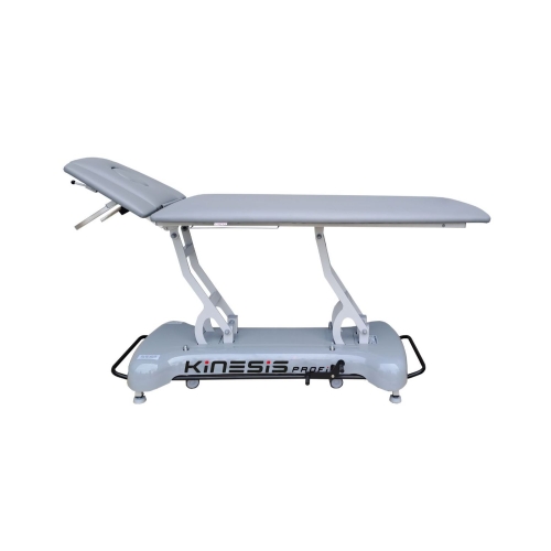 PROFI 2 PLUS KINESIS w pozycji leżącej, widok boczny z regulowanym zagłówkiem.