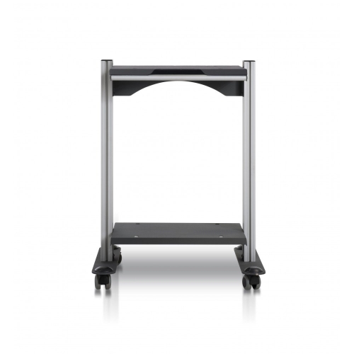 Stolik pod aplikator CS35 z aluminiową ramą i półką dolną na kółkach.