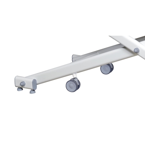 System jezdny CROSS do stołów rehabilitacyjnych – dwa skrętne koła montowane w ramie stołu.