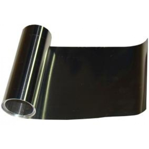 Taśma aluminiowa o długości 1 m, szerokości 140 mm i grubości 0,5 mm, widok rozwiniętego arkusza.