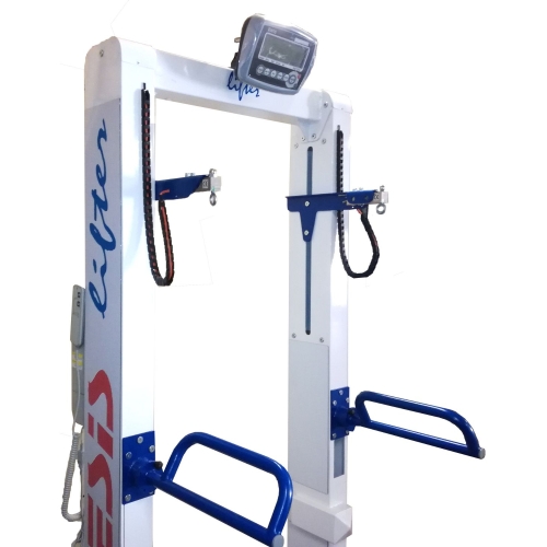 Górna część urządzenia LIFTER z systemem odciążenia i panelem sterującym.