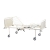 Łóżko rehabilitacyjne A-4 3SG z regulowanym oparciem i segmentami, bez osprzętu dodatkowego.
